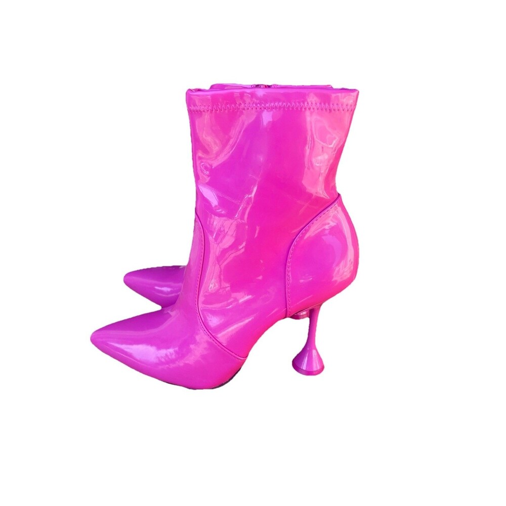 INC International Concepts Women's Pink Ibrina Stretch Booties - 7.5 - Pink